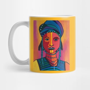 Fauvist African Woman Portrait Mug